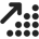 An increasing line graph icon.